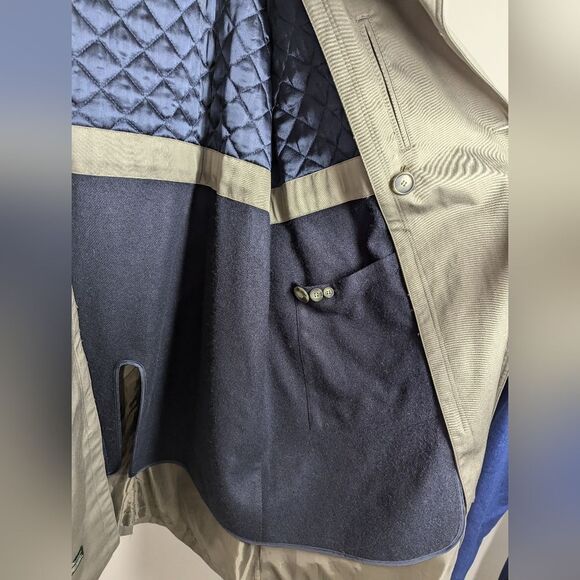 Ralph Lauren Double-Breasted Trench Coat – Size 44S – Detachable Lining & Wool C - Picture 7 of 9